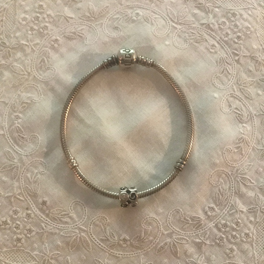 Pandora bracelet with charm
